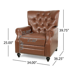 Welch - Contemporary Tufted Pushback Recliner - Best Buy Furniture