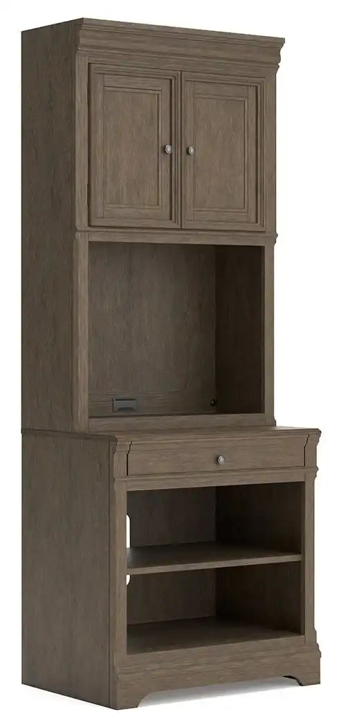 Janismore - Bookcase - Weathered Gray - Best Buy Furniture