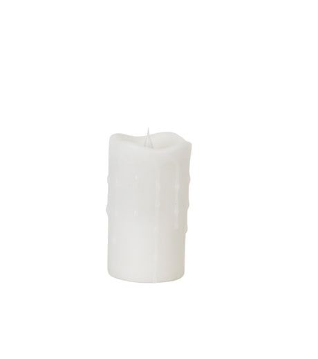 Simplux Designer LED Dripping Candle w Moving Flame and Remote (Set of 2)