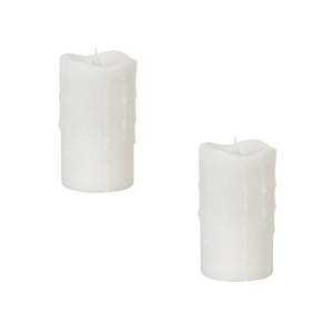 Simplux-Designer-LED-Dripping-Candle-w-Moving-Flame-and-Remote-(Set-of-2)-Candles