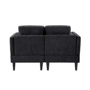 Chaise Lounge Sofa Bed With Dual Layer Armrests For Living Room