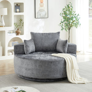 Swivel Chair With Rotating Base For Living Room