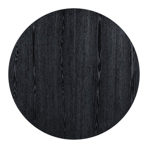 5 Piece Dining Set Extendable Round Table And 4 Chairs - Black / Oak