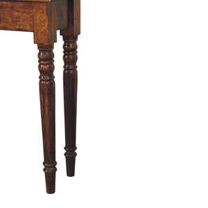 Turned Legs Drawer Console Table