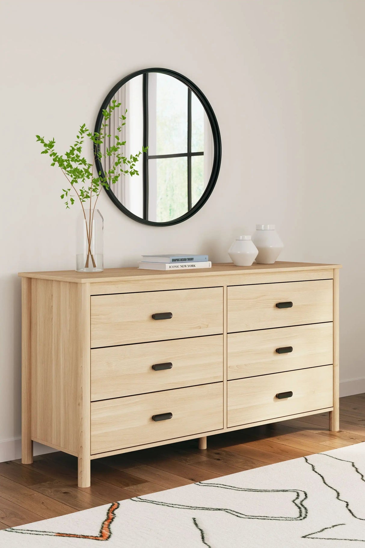 Cabinella - Six Drawer Dresser - Tan - Best Buy Furniture