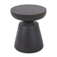 Outdoor Lightweight Concrete End Table With Half Sphere Top - Copper - Best Buy Furniture