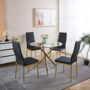 Dining Chair (Set of 4) - Golden Black
