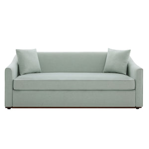 3 Seater Sofa With Wrap Around Armrests And Throw Pillows