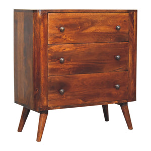 Solid Wood Bera Chest, 3 Drawers