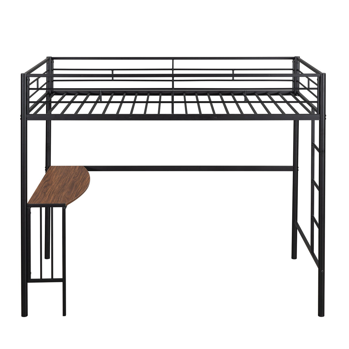 Bunk Bed With Desk, Ladder And Quality Slats For Bedroom