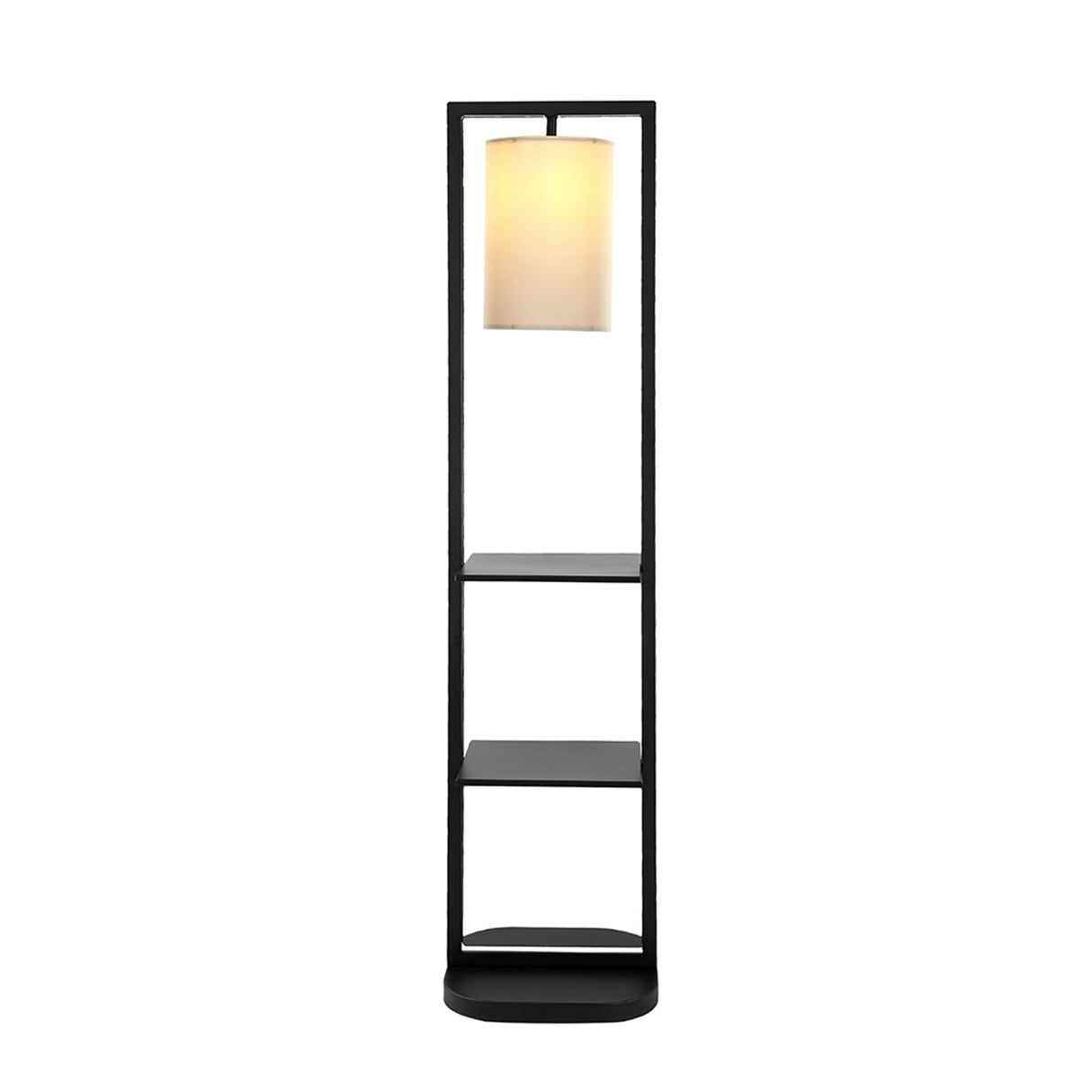 Two Tiered Vertical Shelving Stand with Light
