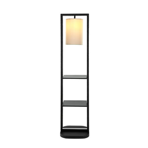 Two Tiered Vertical Shelving Stand with Light