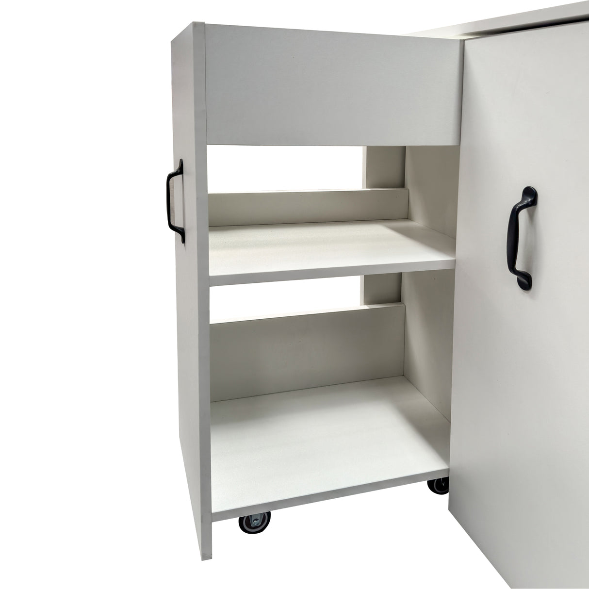 3 Tier Wooden Floor Standing Bookcase with Slide Out Drawer Storage