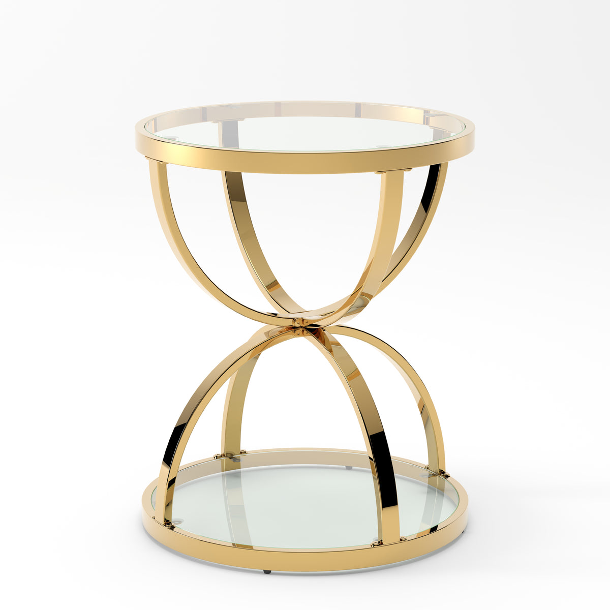 19.69'' Modern Glass Side Table