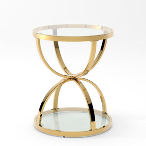 19.69'' Modern Glass Side Table