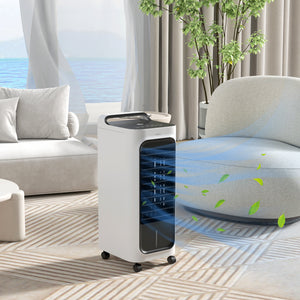HOMCOM 26" Evaporative Air Cooler with Ice Packs