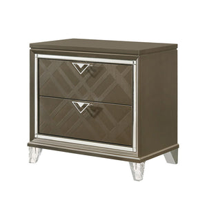 Skylar - Nightstand - Champagne - Best Buy Furniture