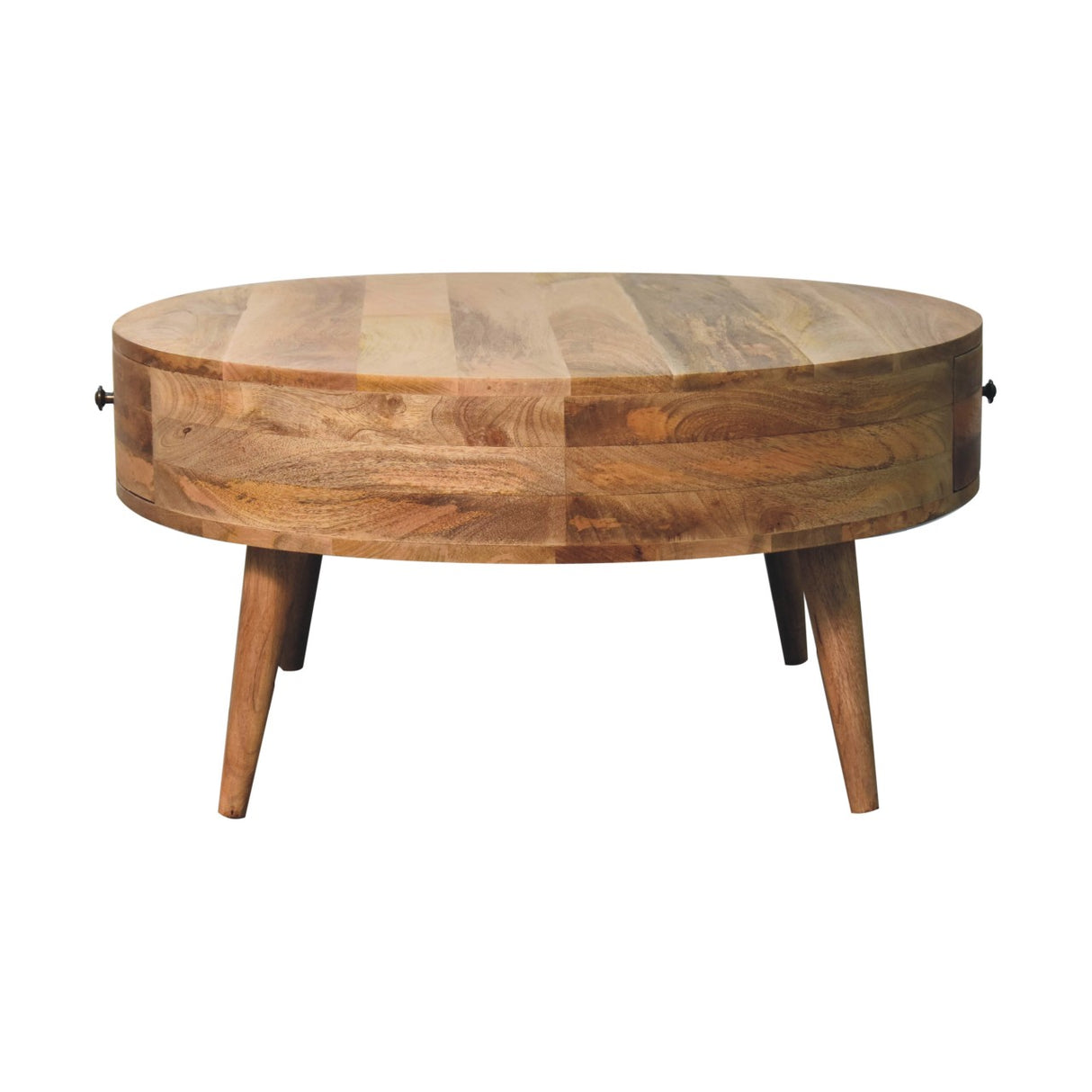 Solid Wood Odyssey Coffee Table, 2-Drawers, Oak-ish