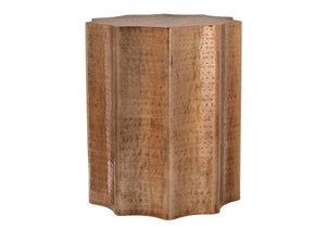 Drum Accent Side Table, Stylish Scalloped Design - Best Buy Furniture
