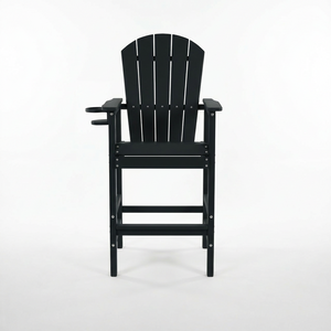 HDPE Bar Height Adirondack Chair with Cup Holder