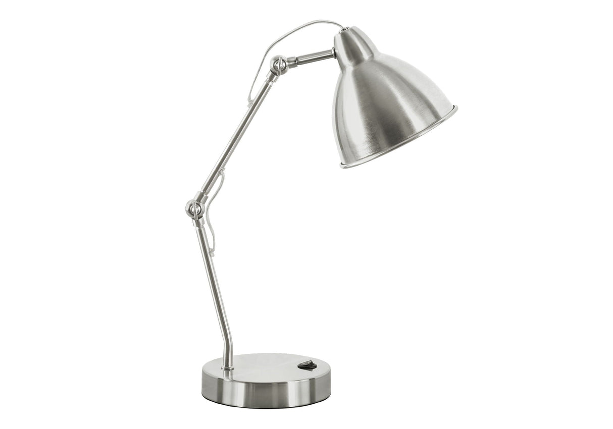 Lighting, Table Lamp, USB Port Included, Nickel Metal, Nickel Shade, Modern - Silver - Best Buy Furniture