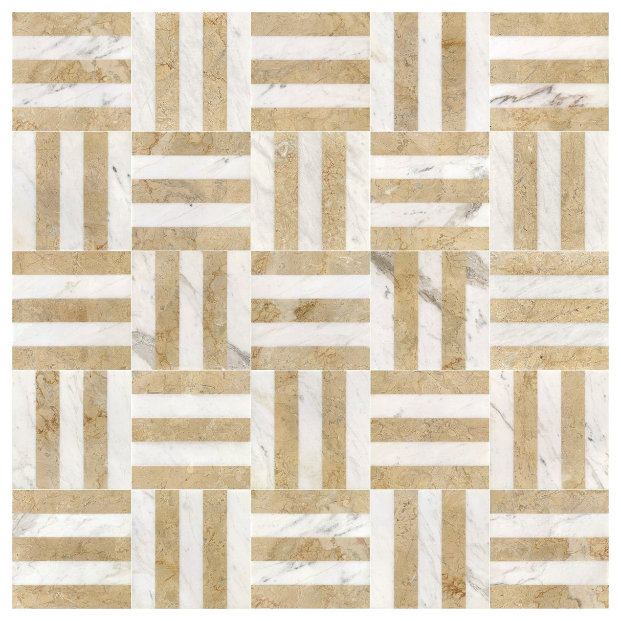 Elegant Waterjet Polished Marble Tile For Floor And Wall