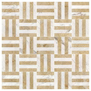 Elegant Waterjet Polished Marble Tile For Floor And Wall