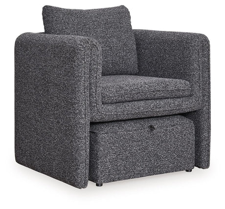 Vreni - Accent Chair - Charcoal / Black - Best Buy Furniture