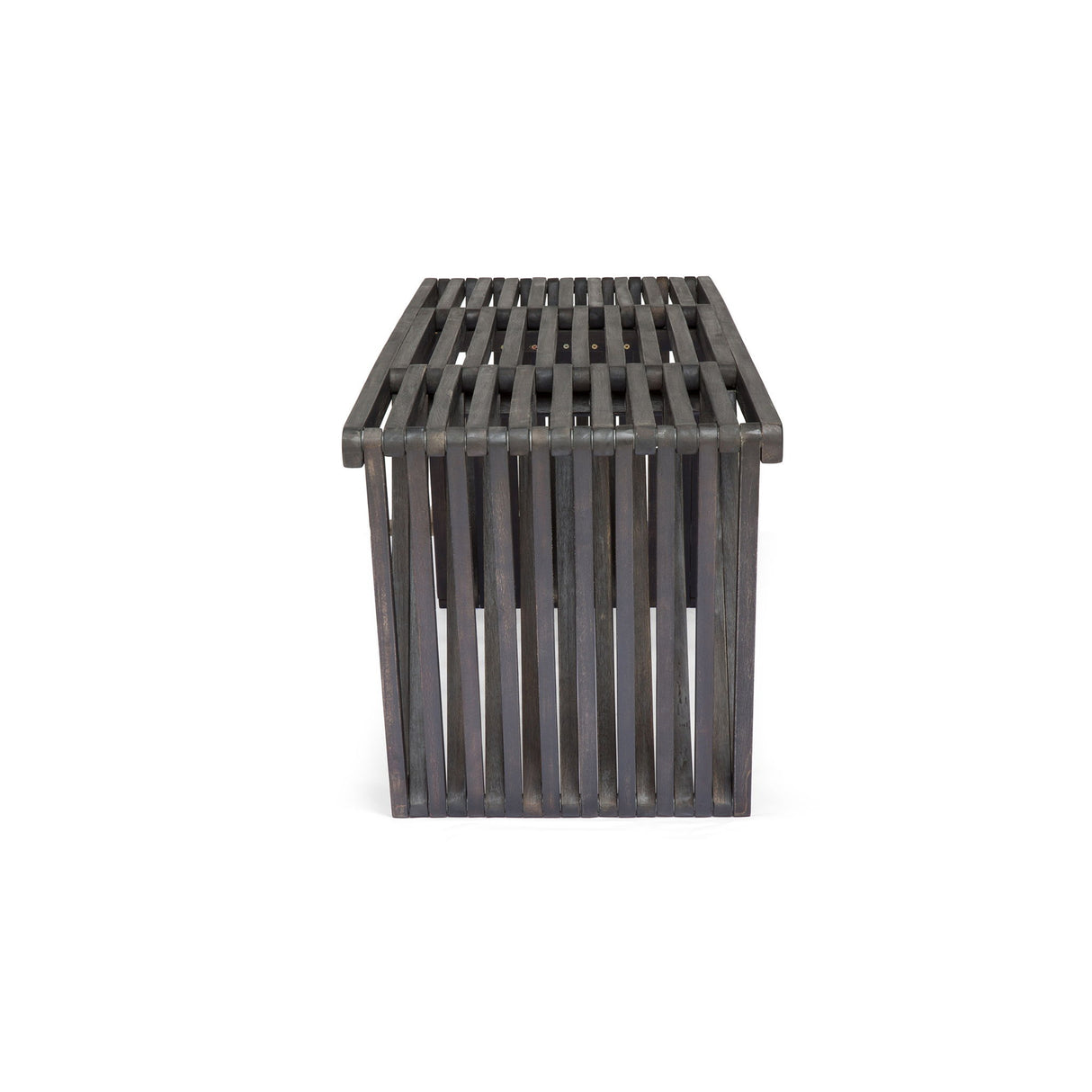 Gloaming - Outdoor Bench With Slat Design And Triangular Base