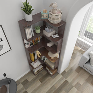 L-Shaped Corner Bookshelf