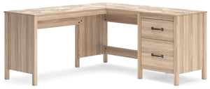 Battelle - 60" Home Office Desk With Return - Tan - Best Buy Furniture