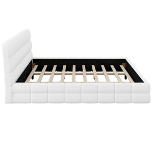 Upholstered Platform Bed With Headboard