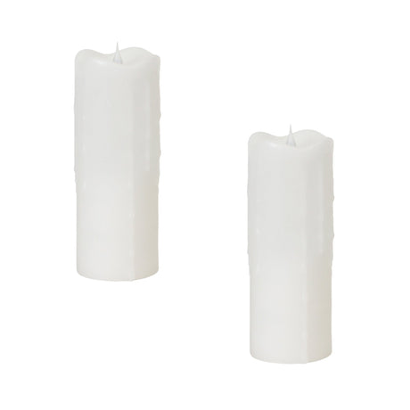 Simplux-Designer-LED-Candle-with-Moving-Flame-and-Remote-(Set-of-2)-Candles