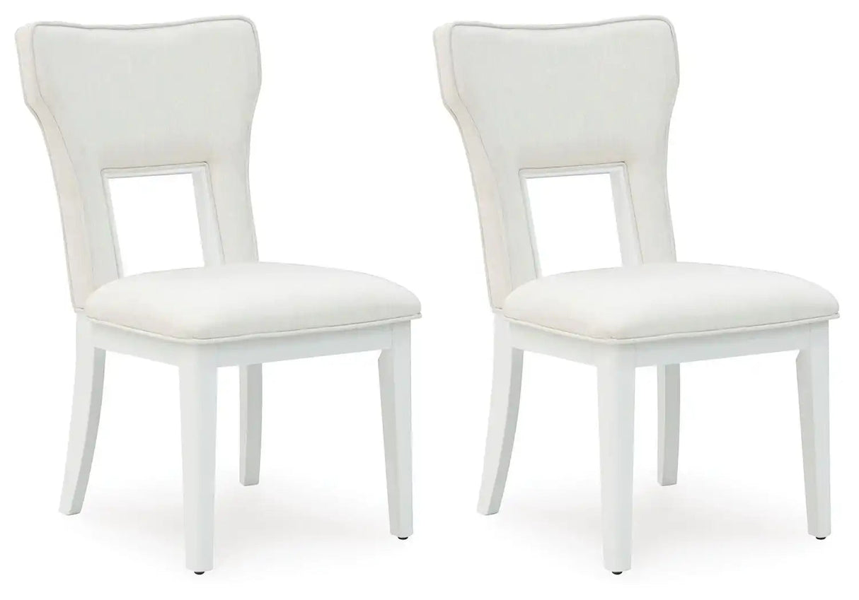 Chalanna - Dining Upholstered Side Chair (Set of 2) - White - Best Buy Furniture