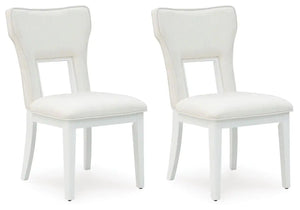 Chalanna - Dining Upholstered Side Chair (Set of 2) - White - Best Buy Furniture
