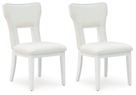 Chalanna - Dining Upholstered Side Chair (Set of 2) - White - Best Buy Furniture