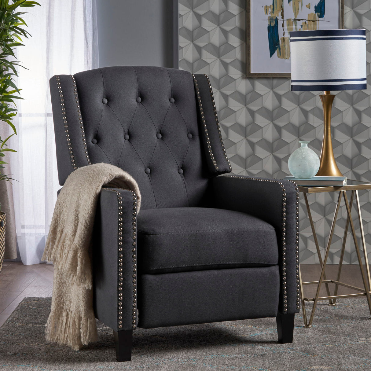 Classic Fabric Push Back Chair - Best Buy Furniture