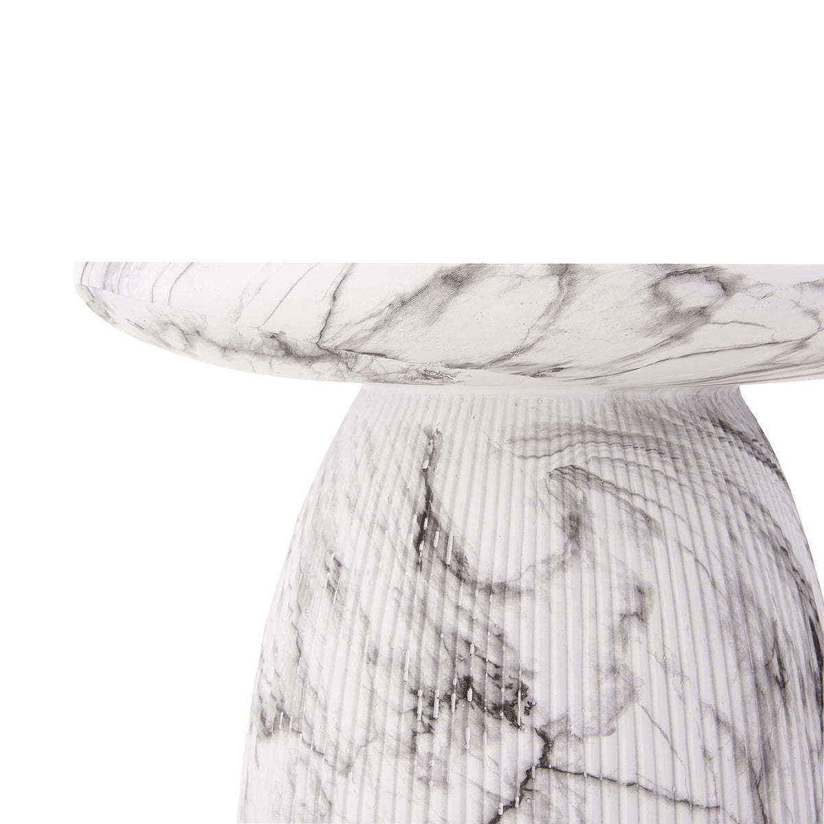 Outdoor MGO Side Table, Light Grey