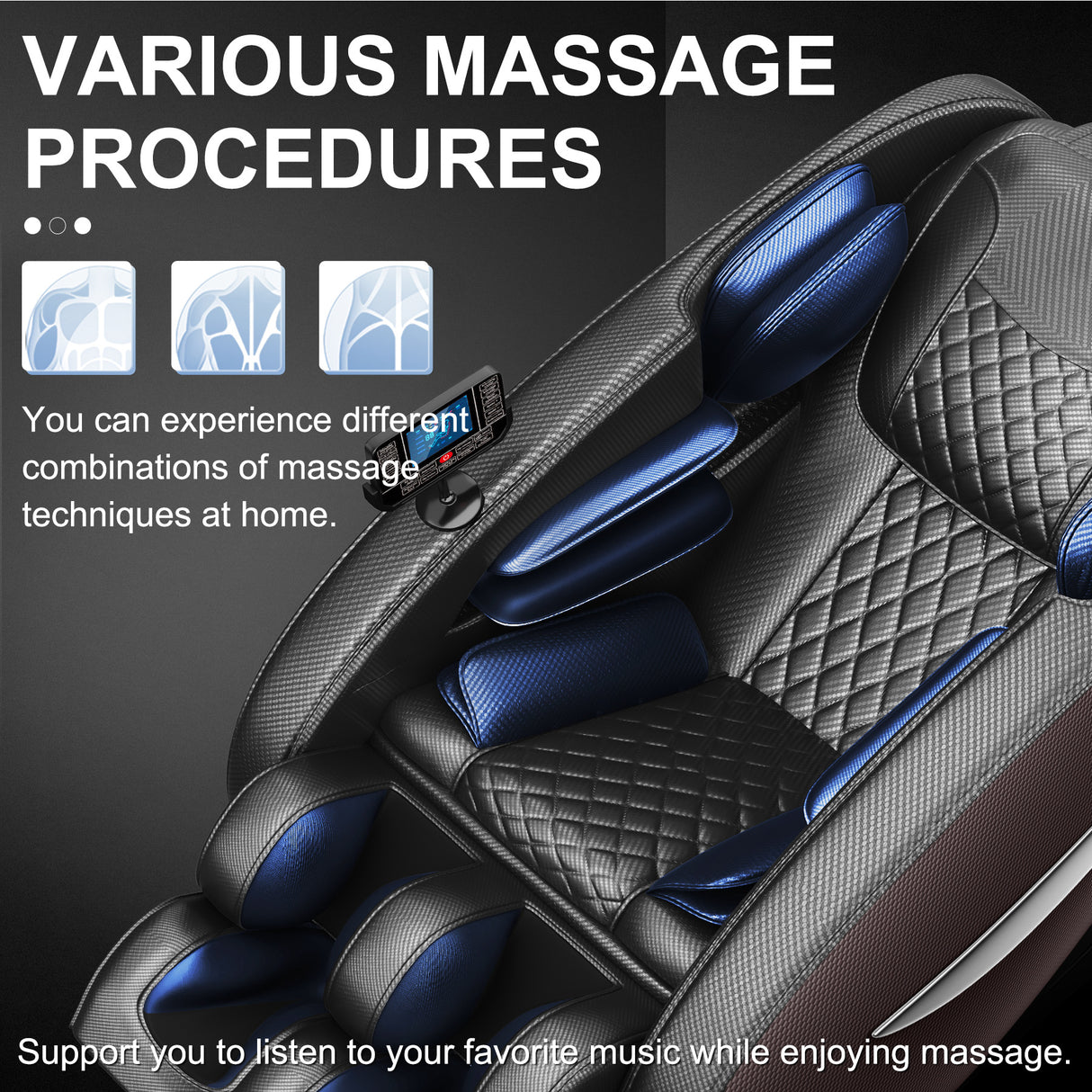 Massage Chair Recliner With Zero Gravity and Full Body Air Pressure