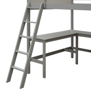 Loft Bed With Shelves With Desk