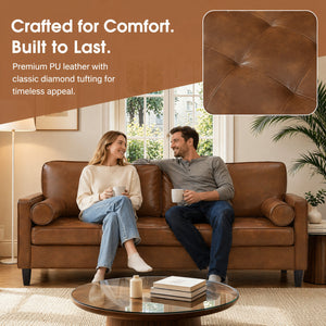 Classic Design Leather Couch