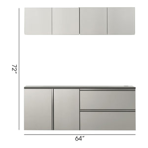 Nova Series - Garage Cabinet Set C - Metallic Gray