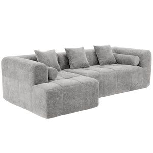 Sectional Free Combined Sofa With 2 Side Pockets
