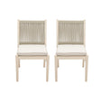 Cordoba - Dining Chair (Set of 2) Comfortable Armless Chairs - Beige - Best Buy Furniture