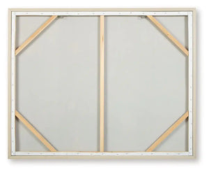 Worthney - Wall Art - Blue / White / Brown - Best Buy Furniture