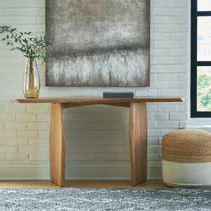 Holward - Console Sofa Table - Natural - Best Buy Furniture