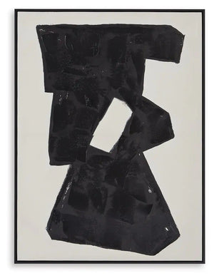 Garviery - Wall Art - Black / Cream - Best Buy Furniture