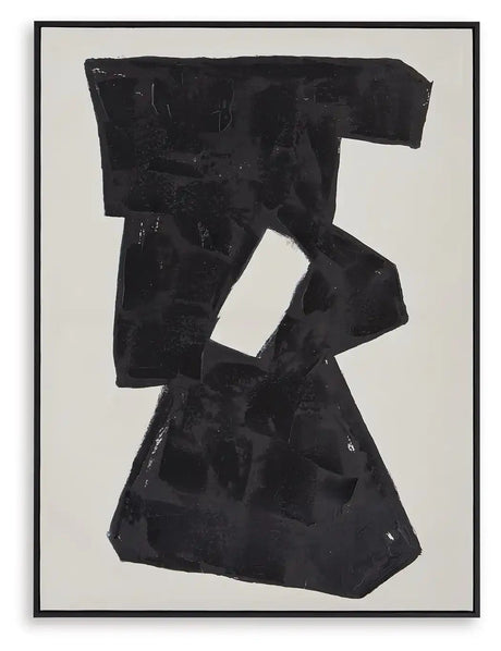 Garviery - Wall Art - Black / Cream - Best Buy Furniture