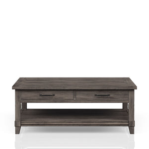 Lift Top Cocktail Table With Casters - Gray