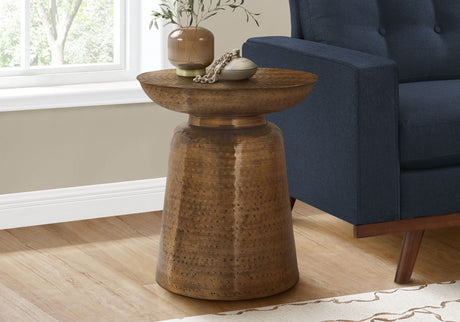 Drum Accent Side Table, Hammered Texture - Best Buy Furniture